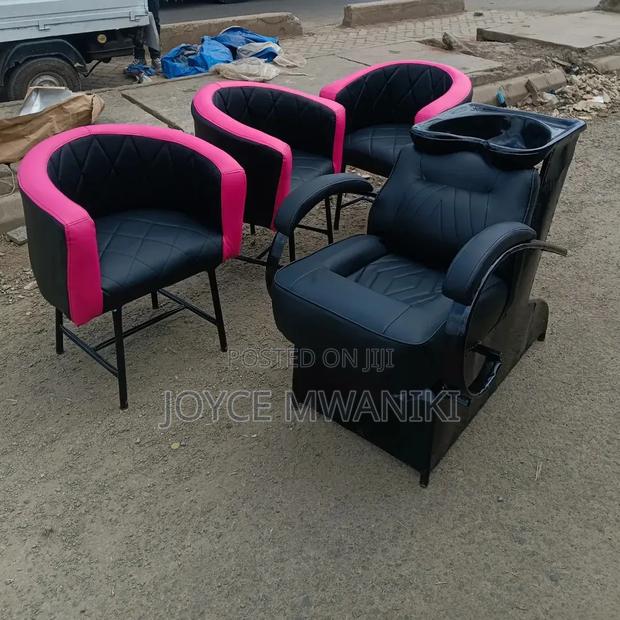 Sink Washing Seat and 3 Salon or Manicure Seats 