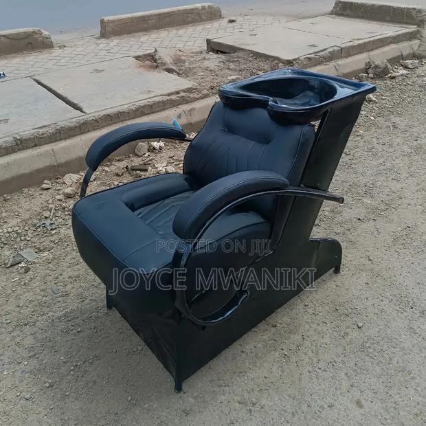 Sink Washing Chair, Black Plain - main view