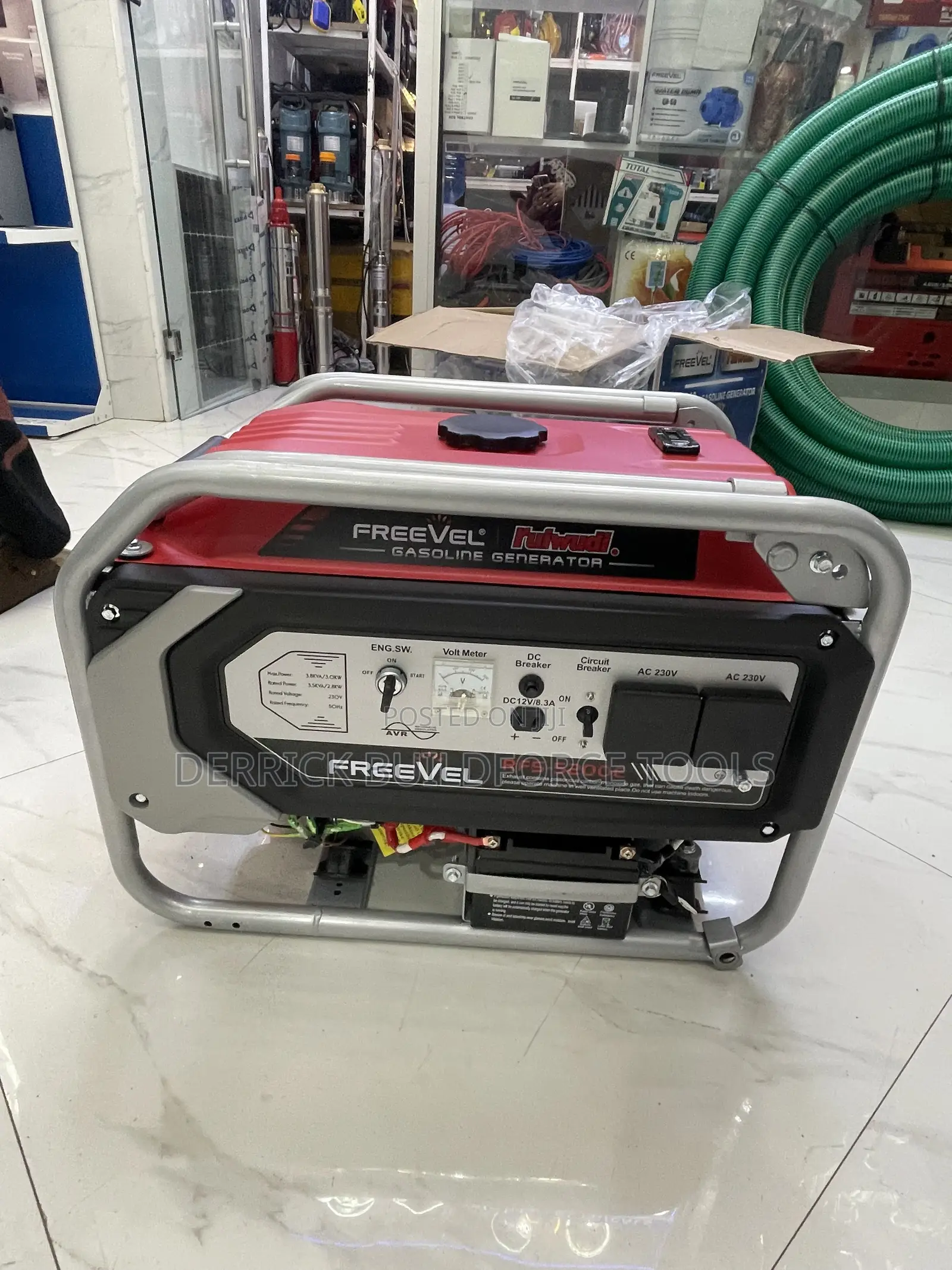 Freevel 3.5kva Petrol Powered Key Start Generator