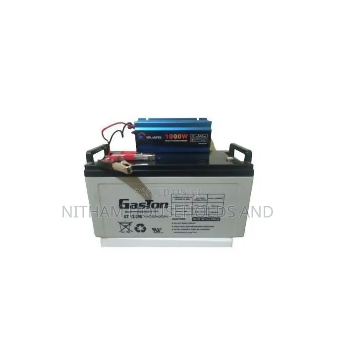 Solar Battery 200ah + Power Inverter +Charge Controller(Energy Saver