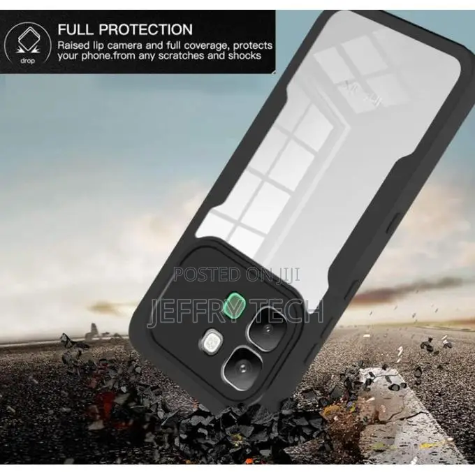 Infinix Note Edge Back Cover Transparent and Clear Tpu Anti-Scratch,
