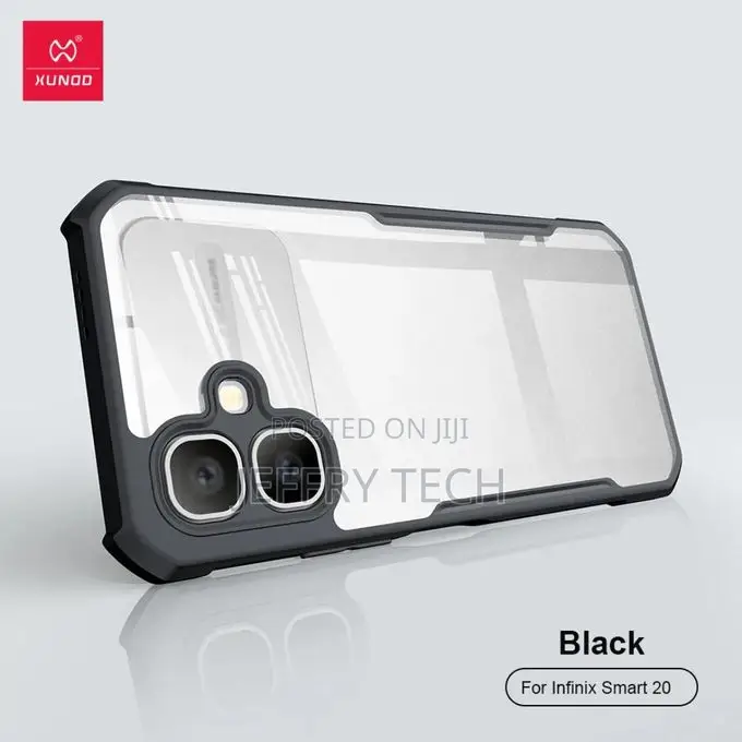 Infinix Smart 20 Transparent, Clear and Colorless With Black Edges Uni