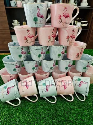 High Quality Ceramic Mug Set (6pcs) – Tea/Coffee Cups Durable Elegant