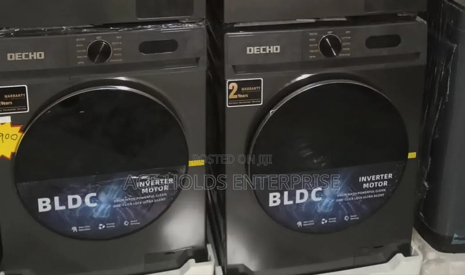 Wash and Spin - Decho 8kg Front Load Washing Machine (Inverter Motor)