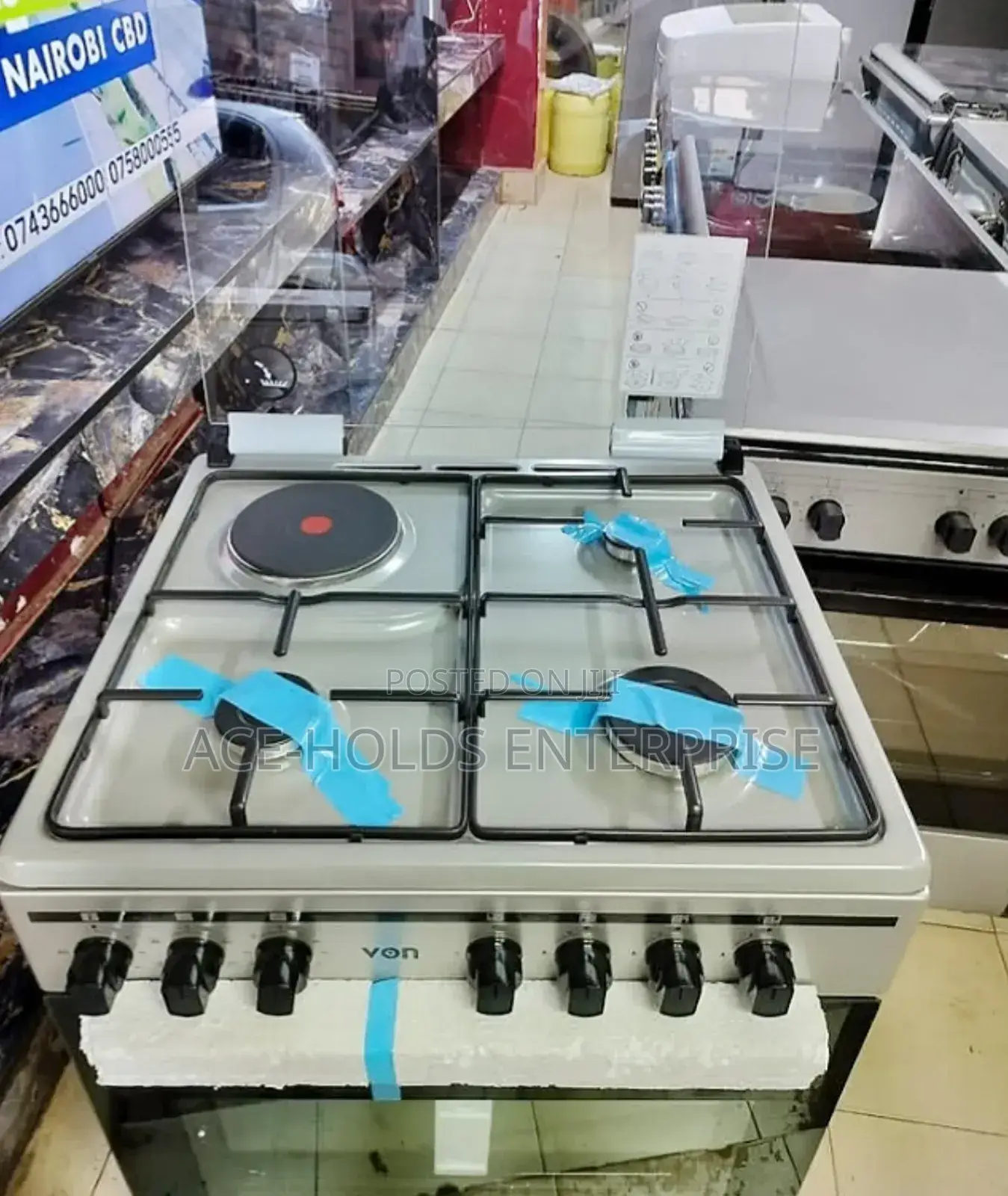 Von 3gas + 1electric Rapid Plate - Gas Sensor, Electric Oven -