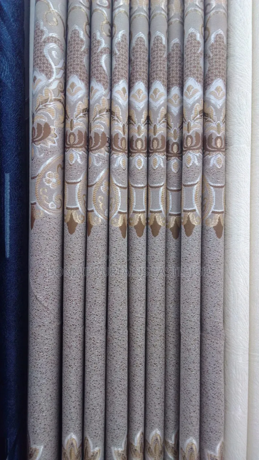 Brown Curtains and Sheers With Rings