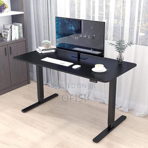 Office Desk; 1.2m Black Home Office Standing Desk - thumbnail 2