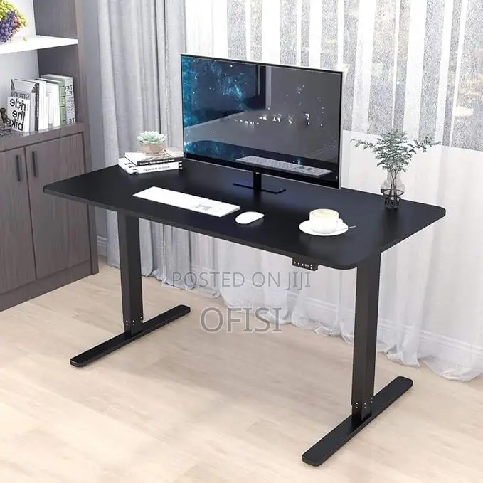 Office Desk; 1.2m Black Home Office Standing Desk