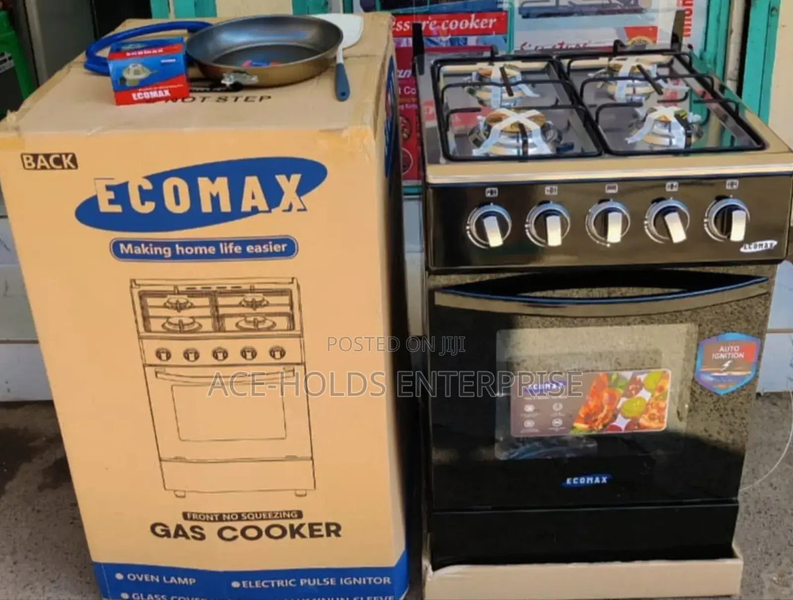 Full Gas - Ecomax Standing Gas Cooker With Electric Oven (50*55)