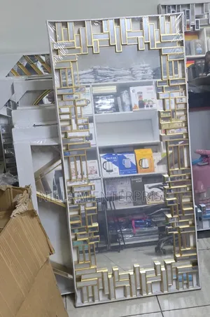  *Luxury Structured Frame Decorative Mirror(Biggest )