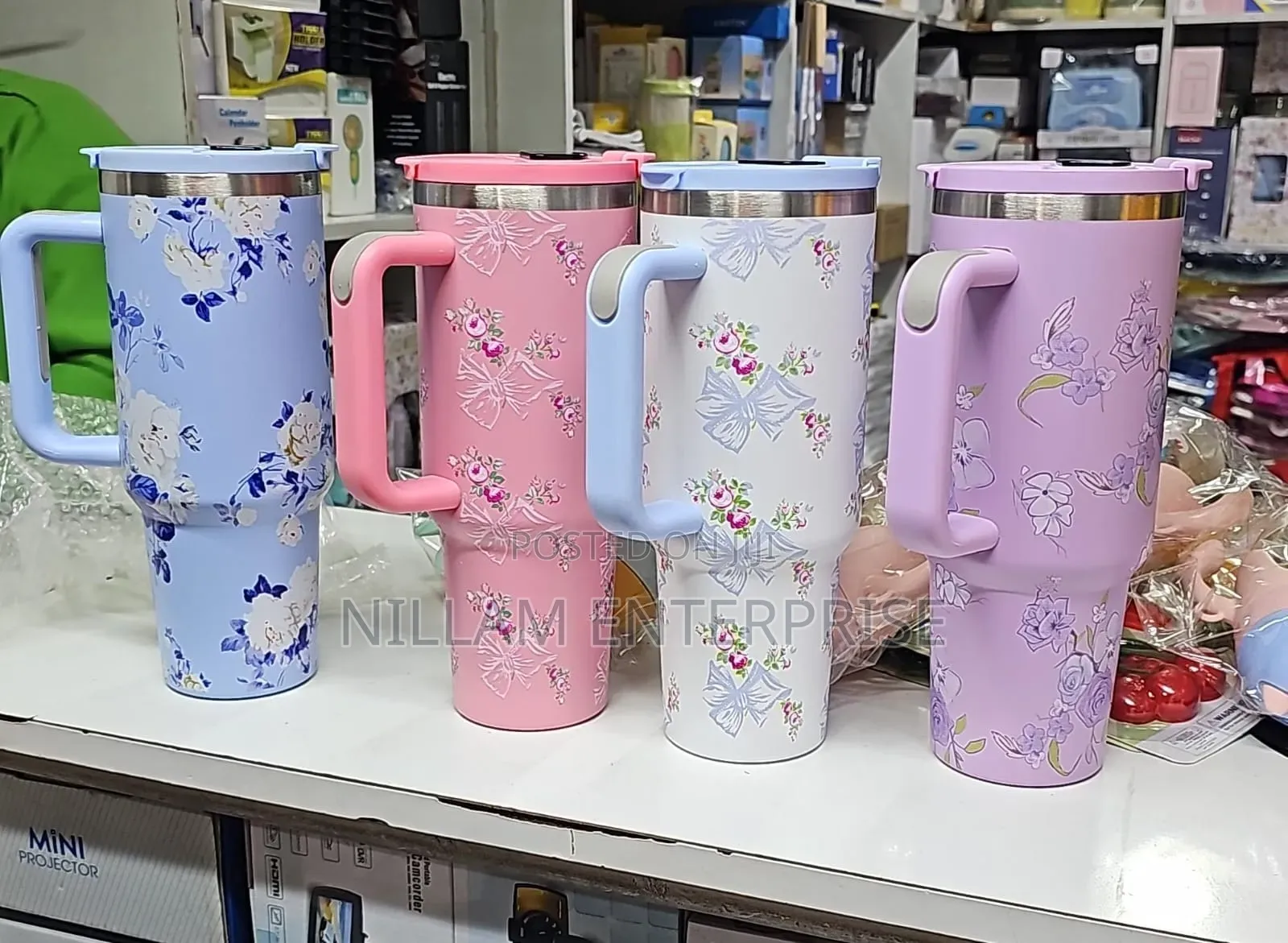 *Stanley Floral Led 1.2l Hot Cold Stainless Steel Stanley Mug