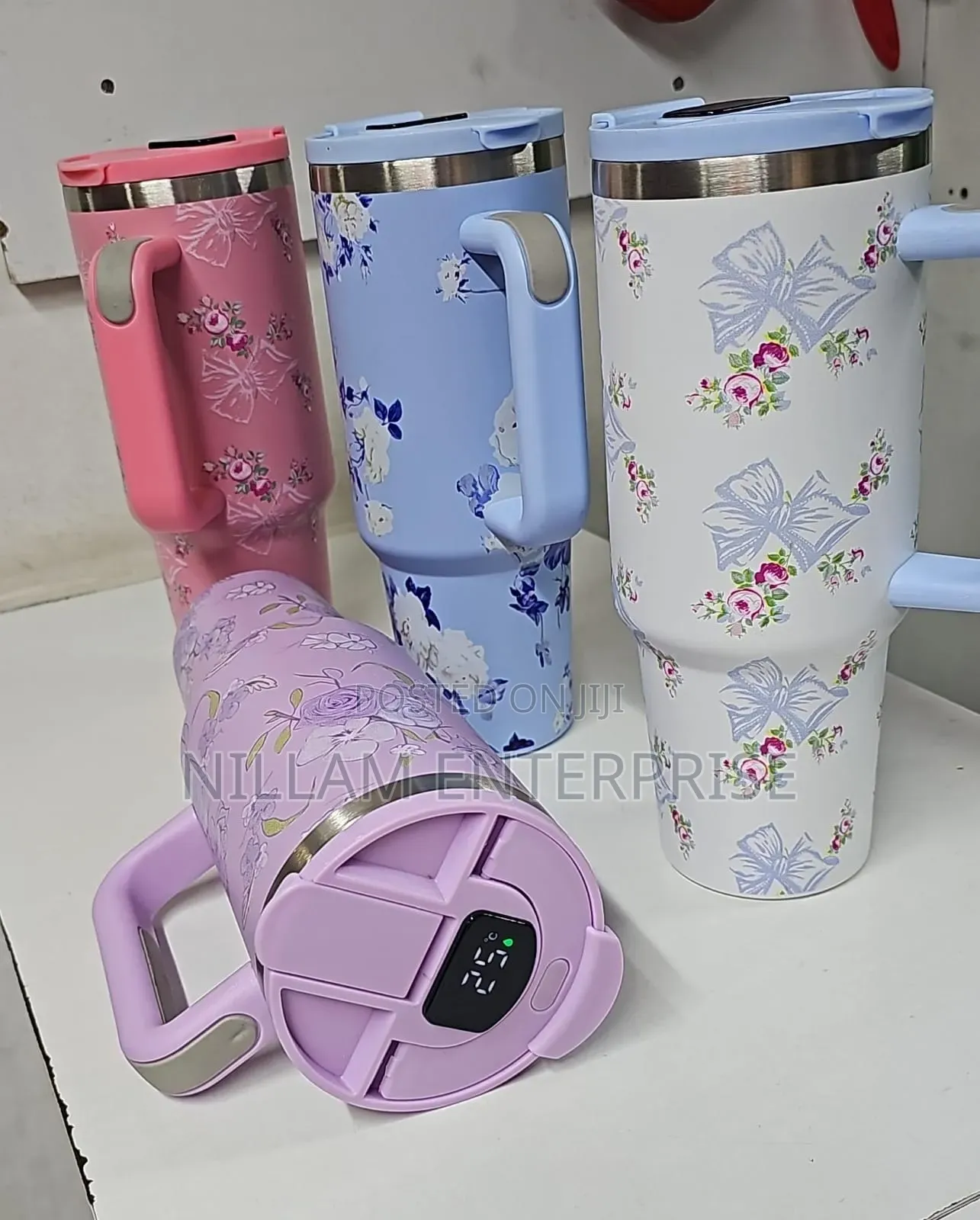*Stanley Floral Led 1.2l Hot Cold Stainless Steel Stanley Mug