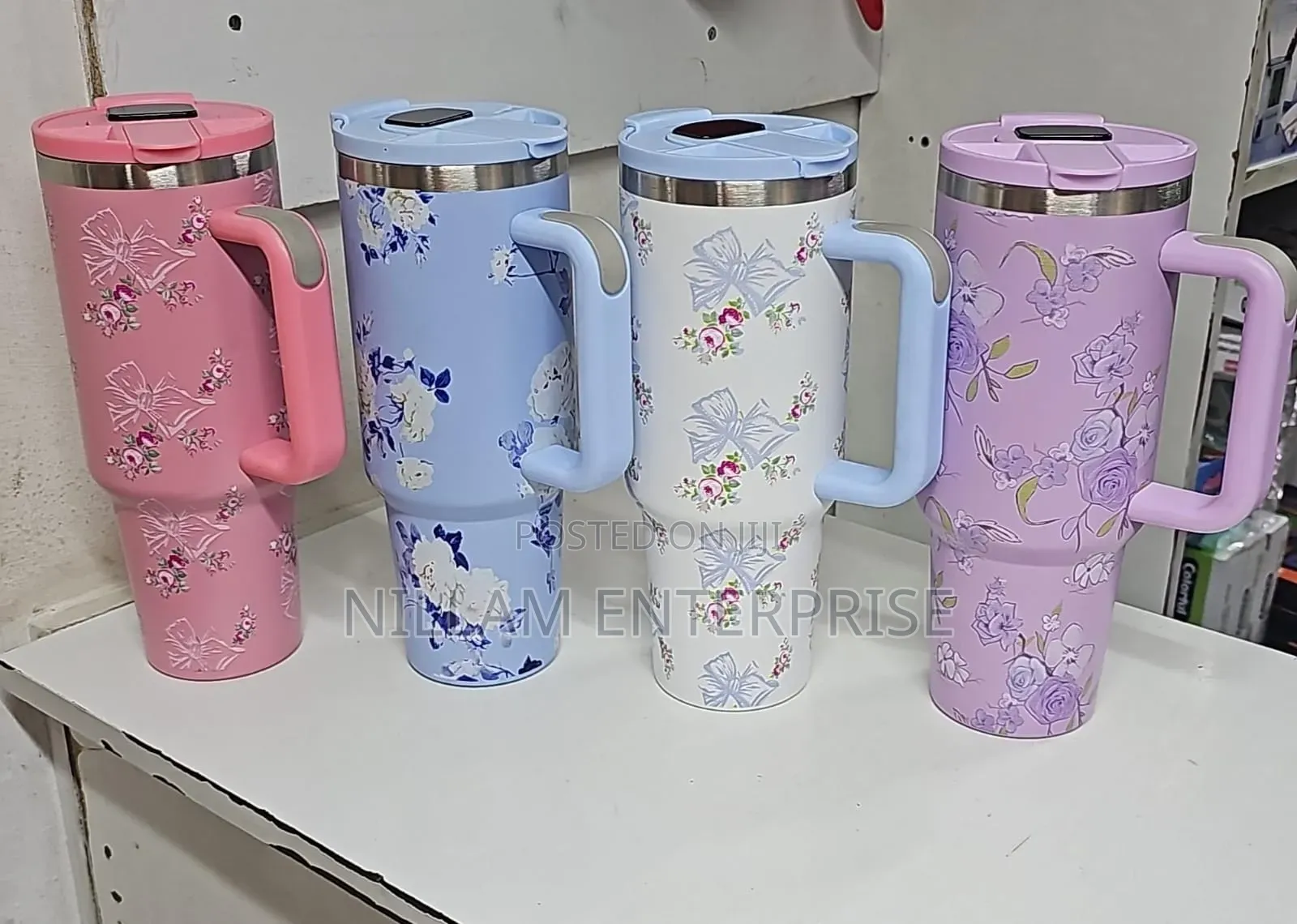 *Stanley Floral Led 1.2l Hot Cold Stainless Steel Stanley Mug