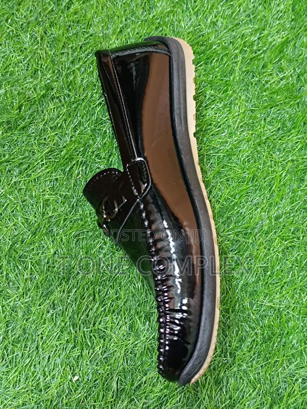 Black Wetlook Men Official Loafers - Slip on Size _ 40-45