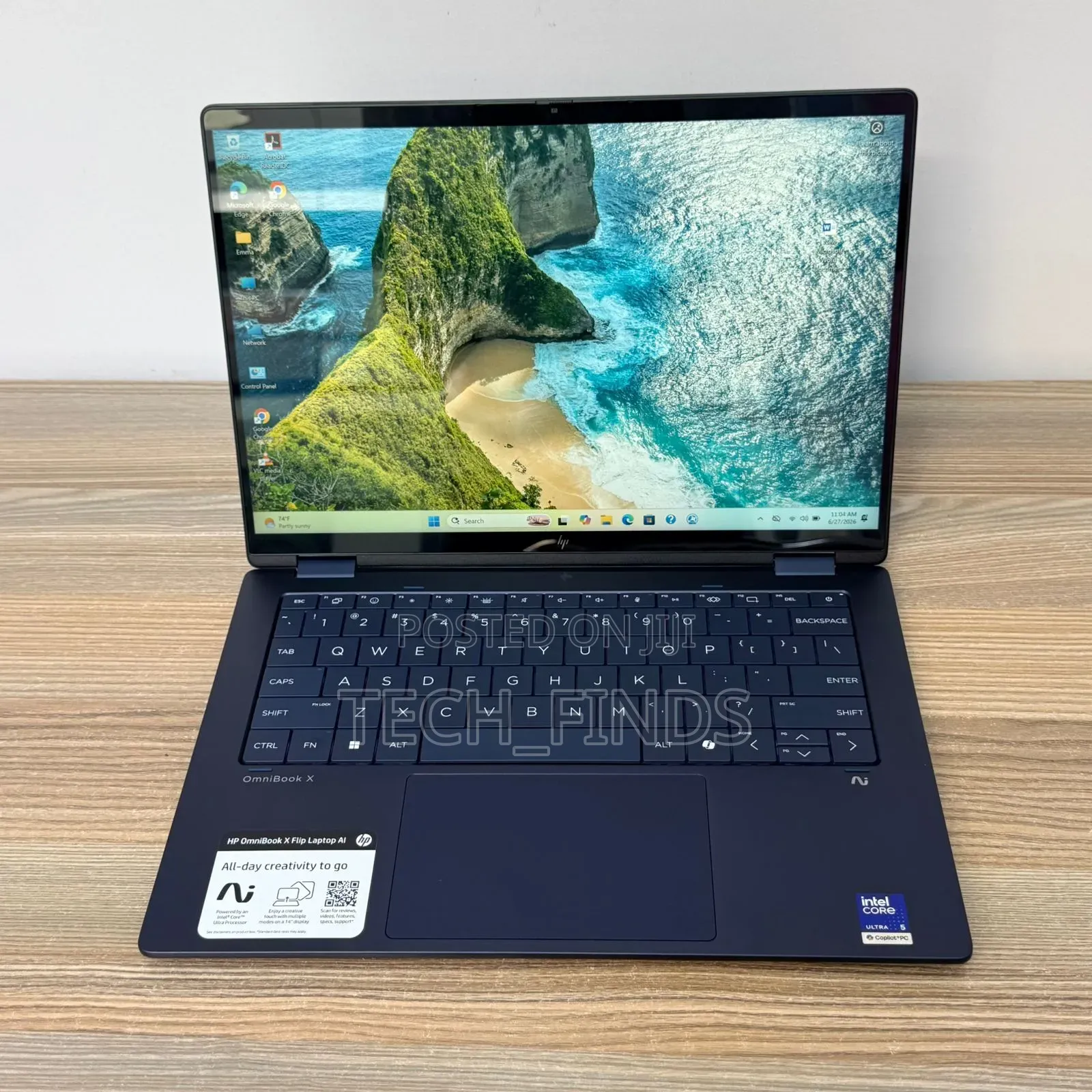 New Laptop HP OmniBook X Flip 14" 16GB Intel Core Ultra 5 SSD 512GB