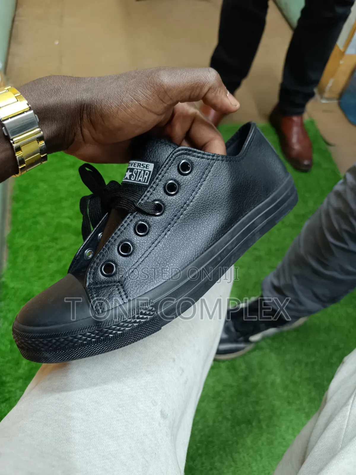 Converse All Star Leather Canvas Low Cut Sneakers -