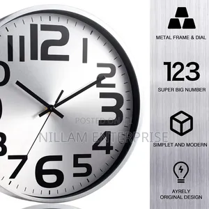 30cm Wall Clock With a Modern and Elegant Design