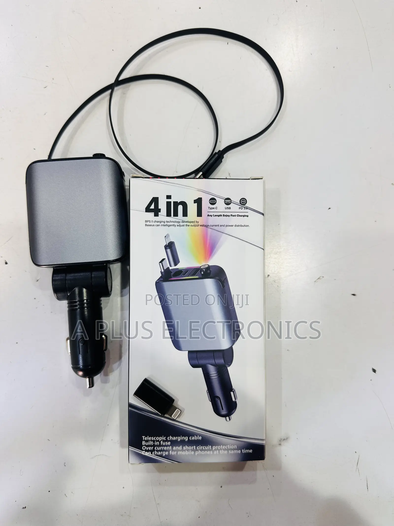 4 in 1 Super Fast Car Charger Reliable Charging for All Devices