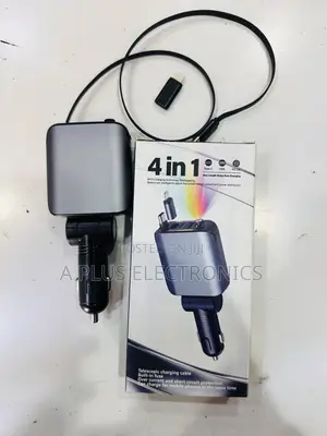 E1 4 in 1 Superfast Car Charger – Dual Usb Fast Charger