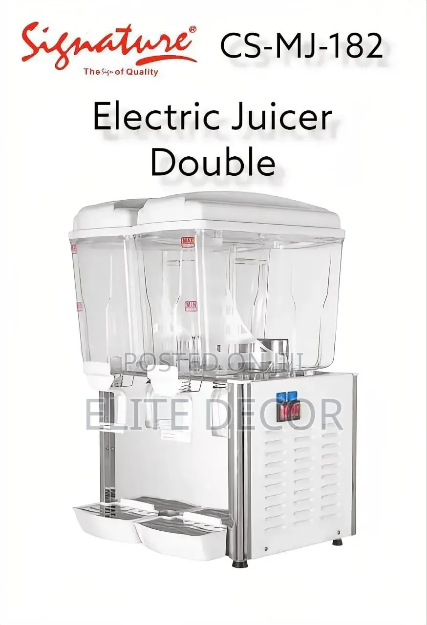 Signature 18l × 2 Electric Double Juice Dispenser With Cooling System