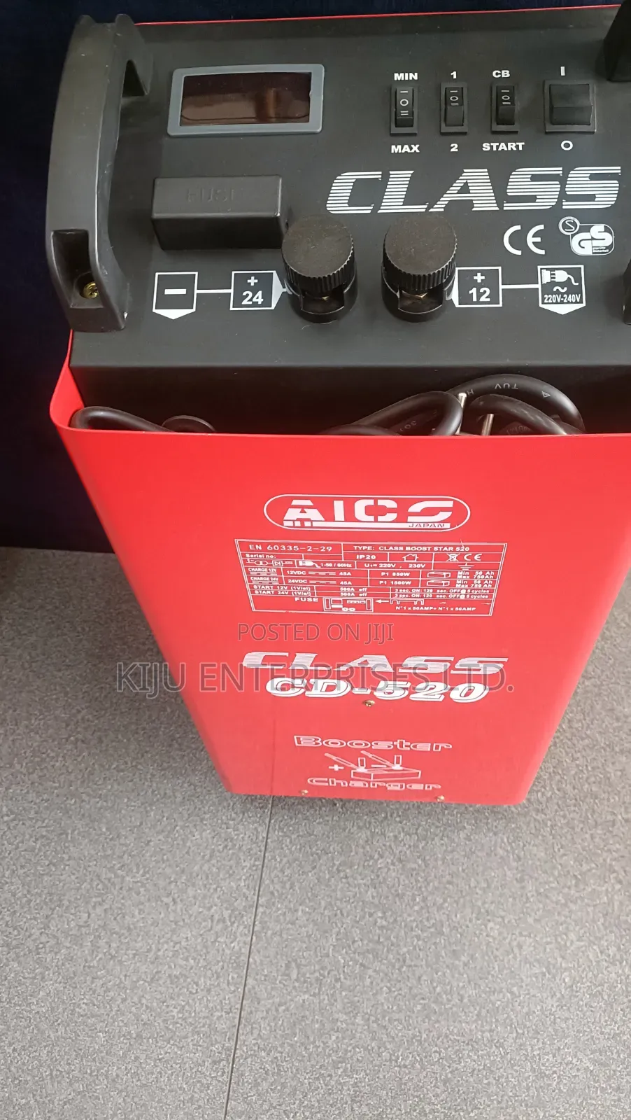 Aico Class Cd-520 Heavy-Duty Battery Charger Booster 12v/24v – 500a