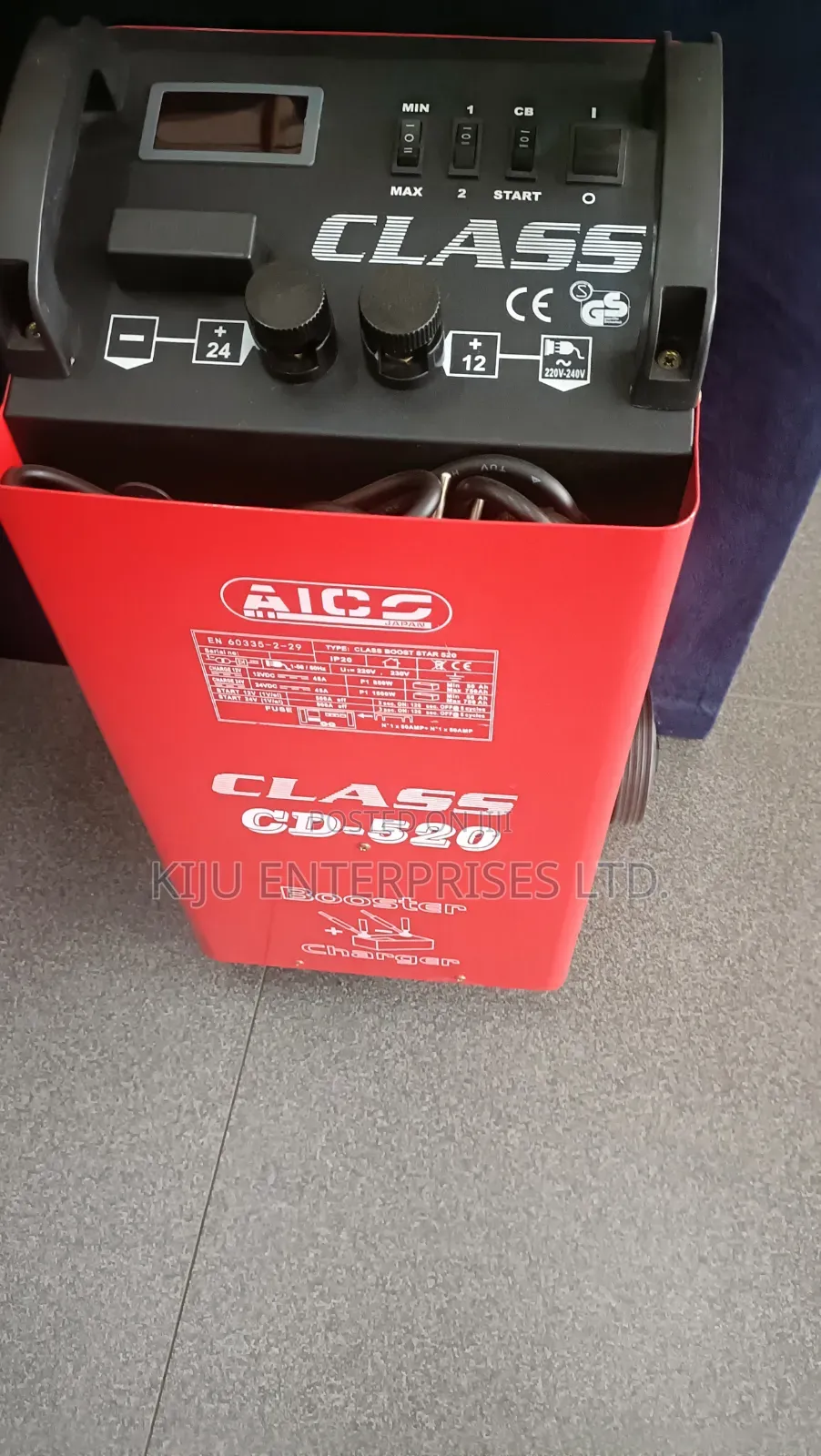 Aico Class Cd-520 Heavy-Duty Battery Charger Booster 12v/24v – 500a