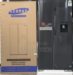 Ecomax 454 Litres Dark Silver Side by Side Refrigerator