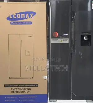 Ecomax 454 Litres Dark Silver Side by Side Refrigerator