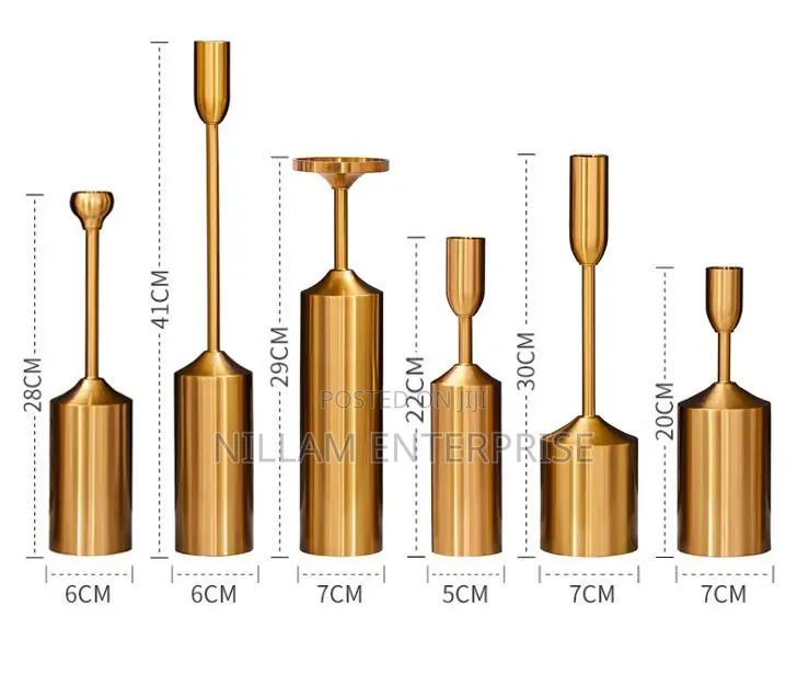 Luxury Gold Candle Holders,