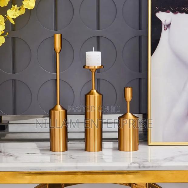 Luxury Gold Candle Holders, - thumbnail 5