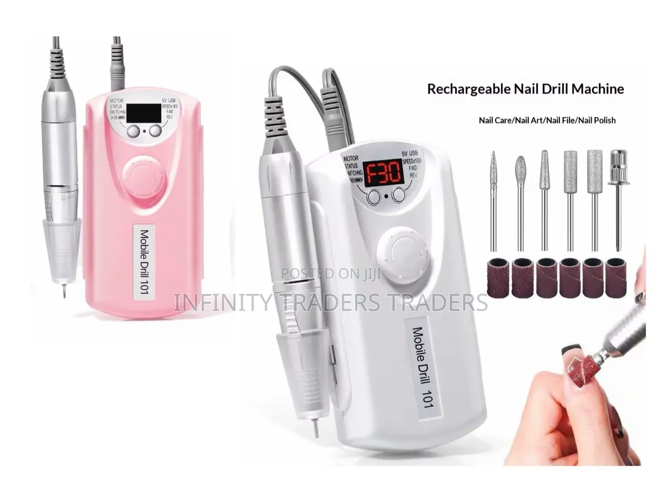 Professional Rechargeable Electric Nail Drill