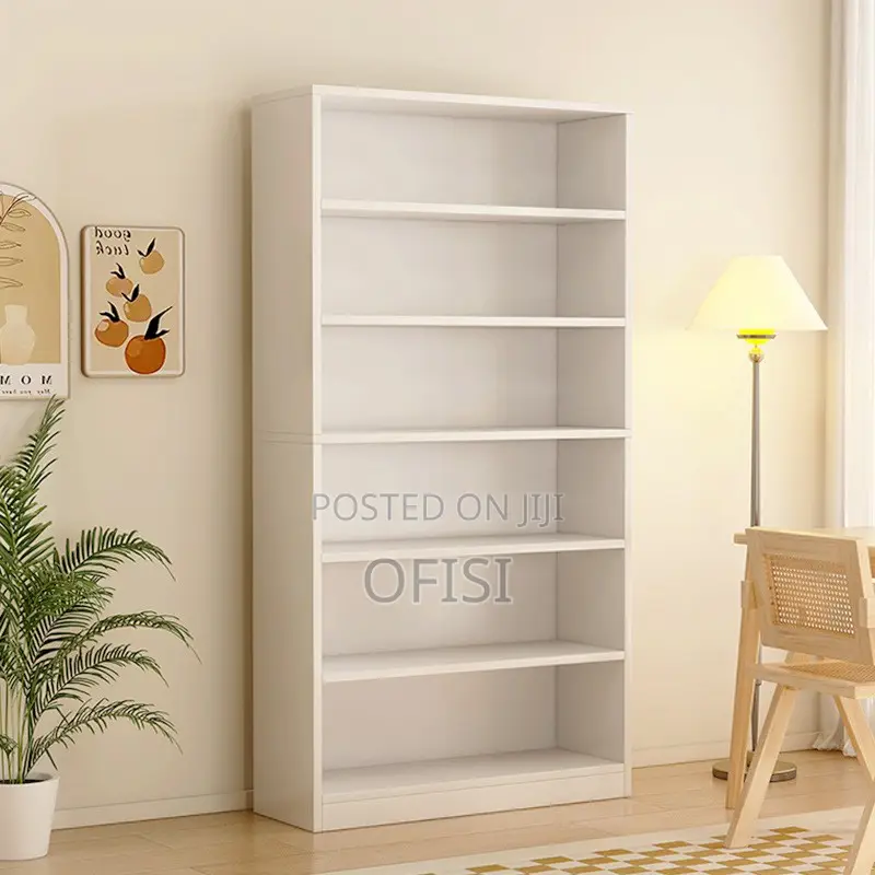 Bookshelf; 5 Tier Wooden Home Office Bookshelf