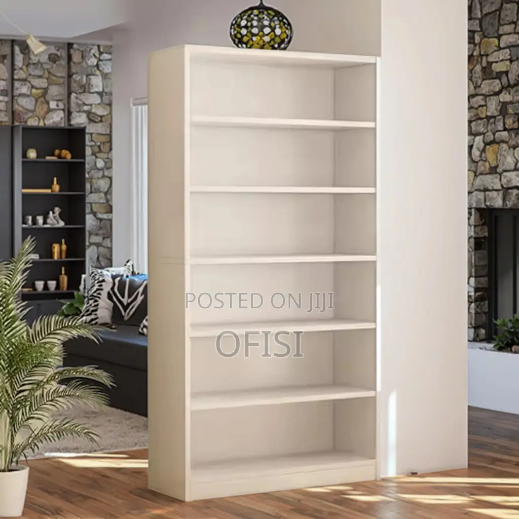 Bookshelf; 5 Tier Wooden Home Office Bookshelf