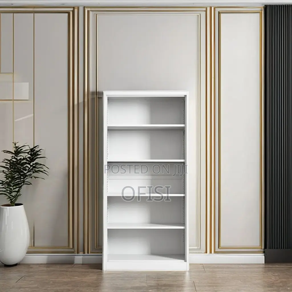 Bookshelf; 5 Tier Wooden Home Office Bookshelf