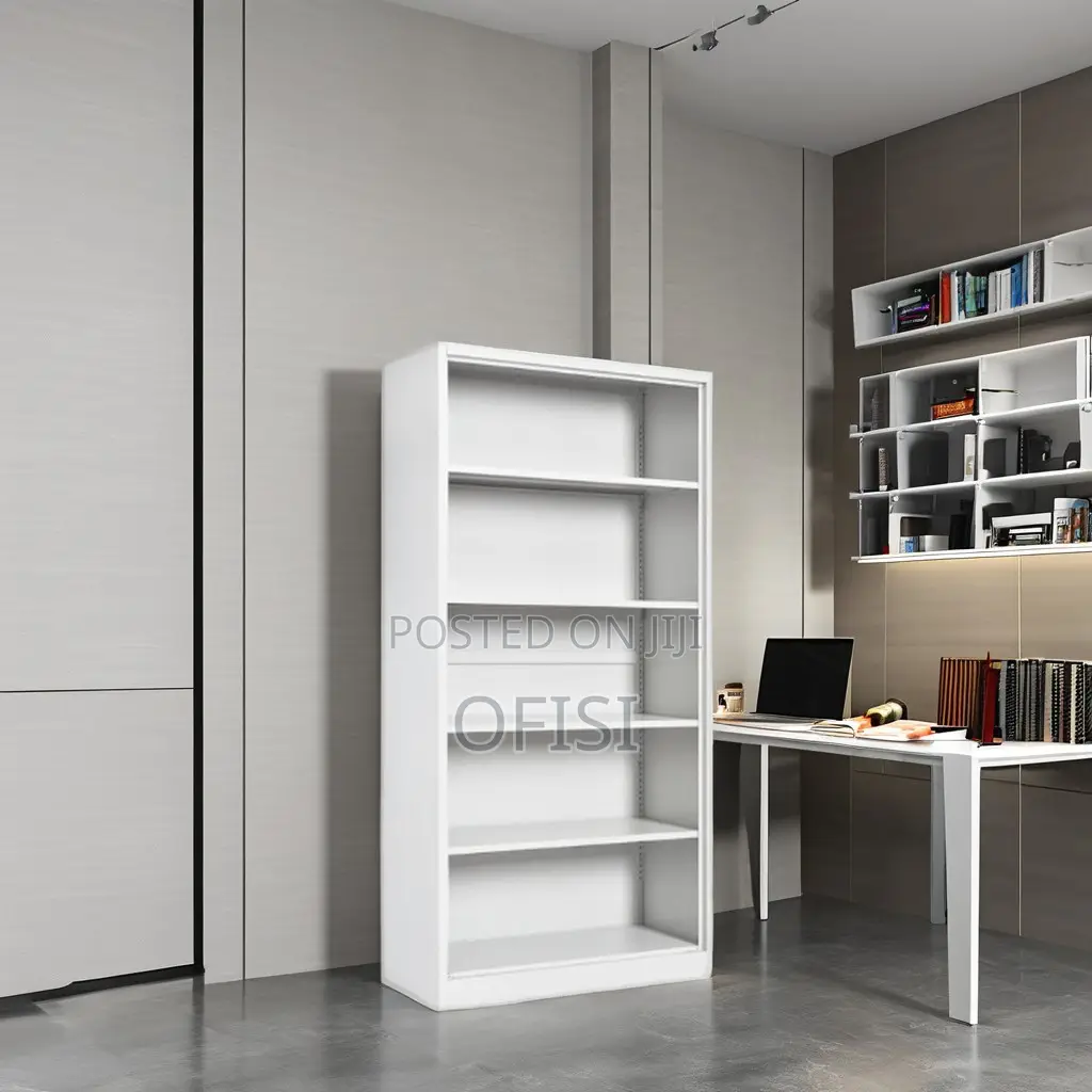 Bookshelf; 5 Tier Wooden Home Office Bookshelf
