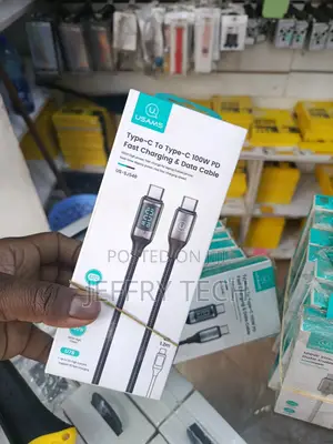 Usams 100w Pd Type-C to Type-C Fast Charging Cableh Led Display1.2 M