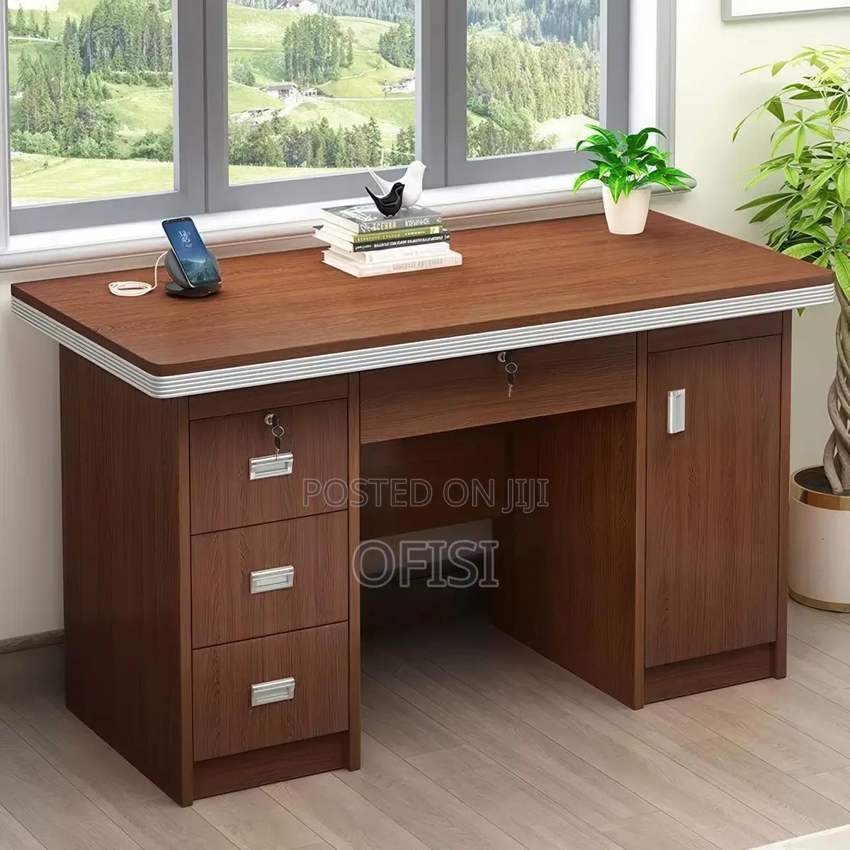 Office Desk 1.2m Executive Study Desk With 3 Drawers