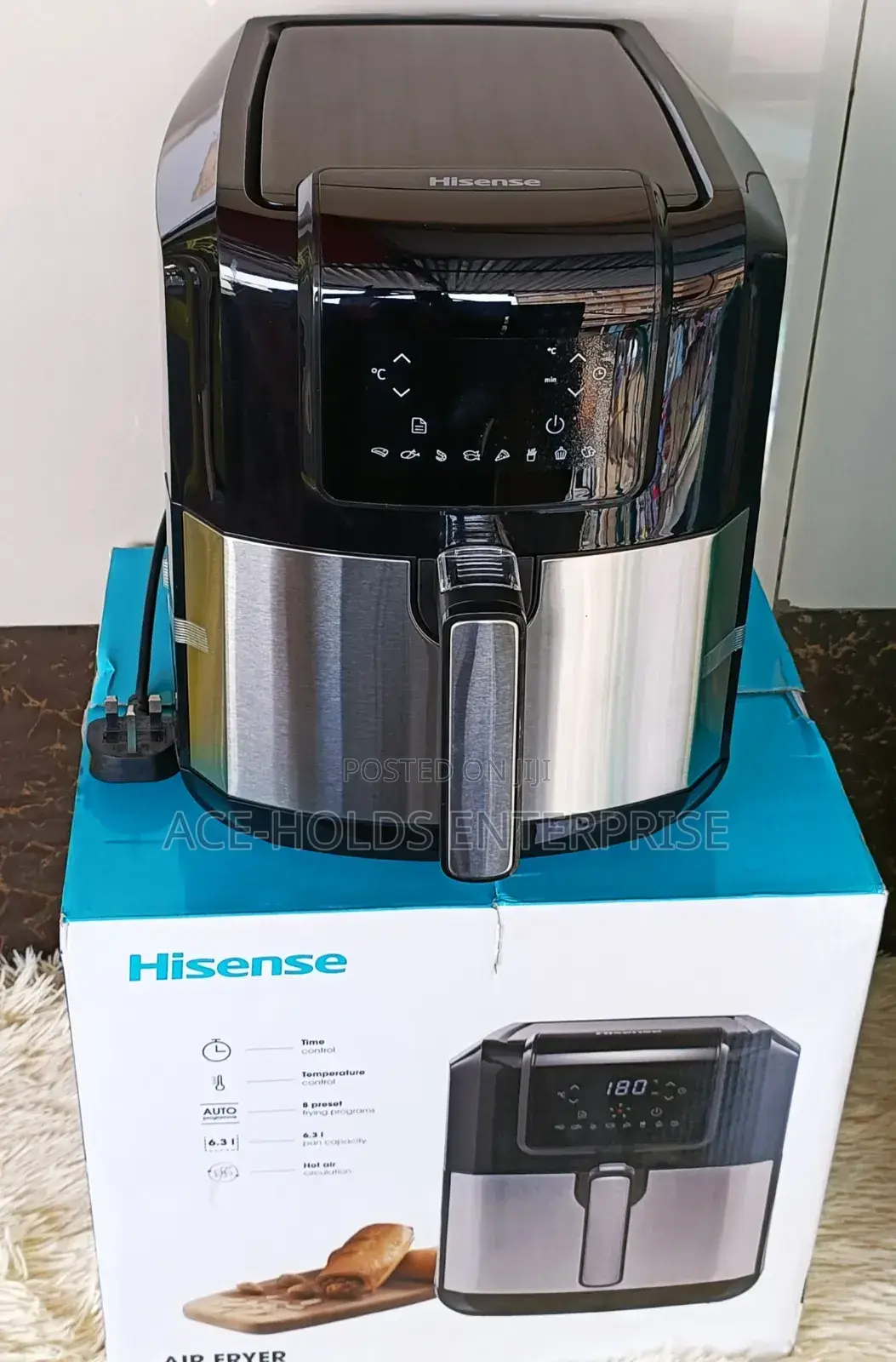 Hisense 6.3 Litres Digital Air Fryer – Healthy Fast Cooking