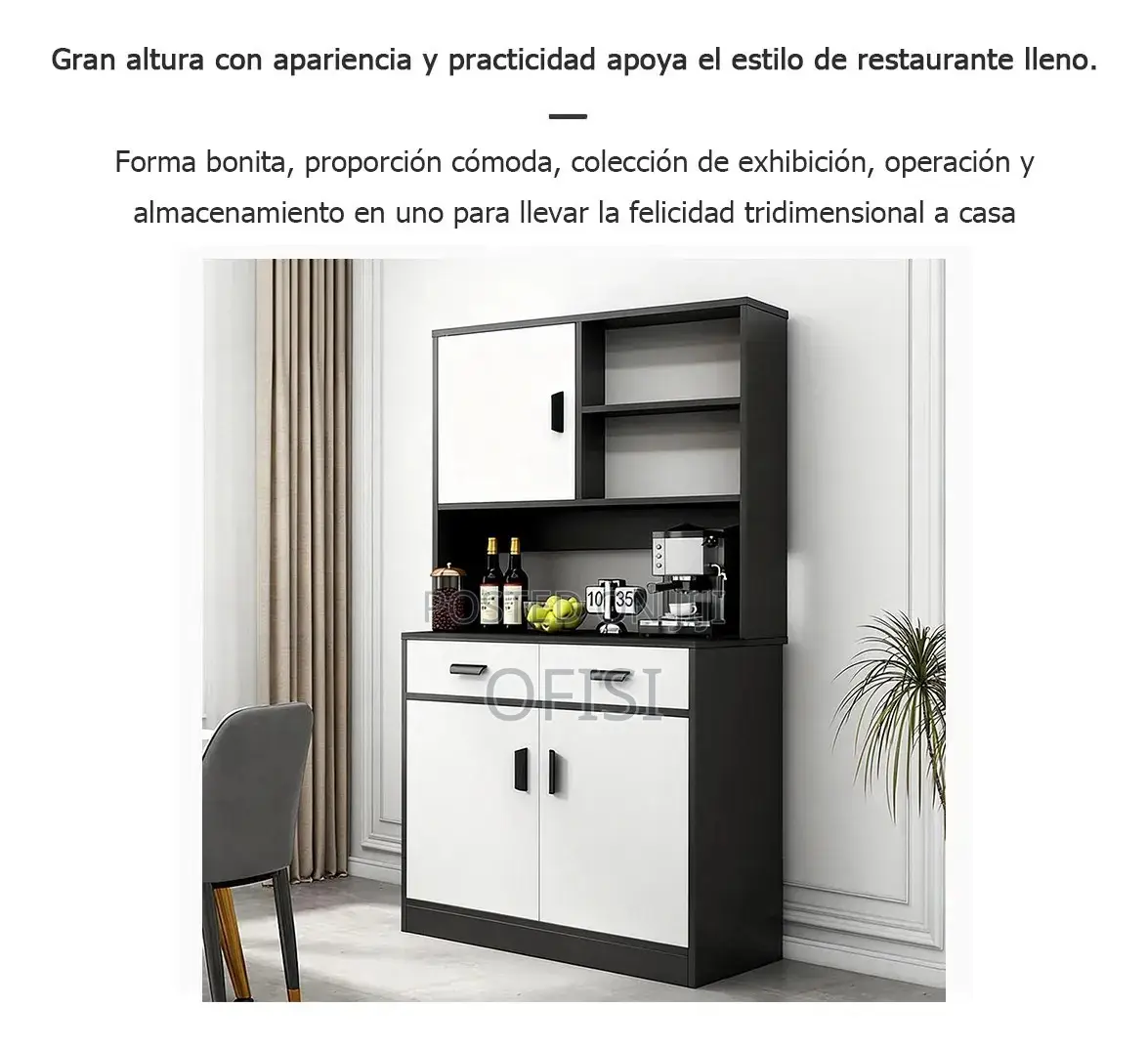 Office Cabinet; Modern Metallic Kitchen Storage Cabinet