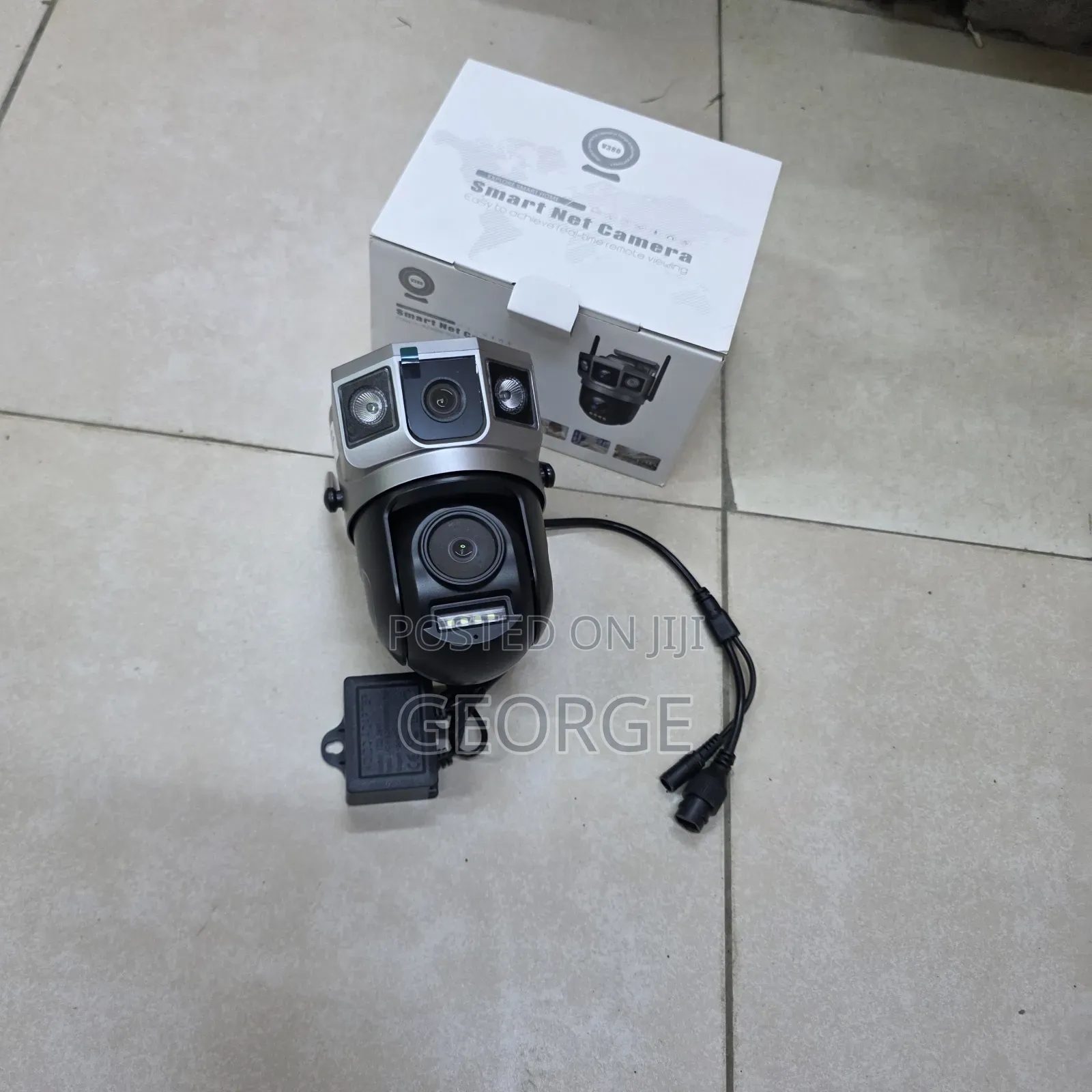 V380 Dual Lens Wifi Outdoor CCTV Camera Auto Tracking Two-Way Audio