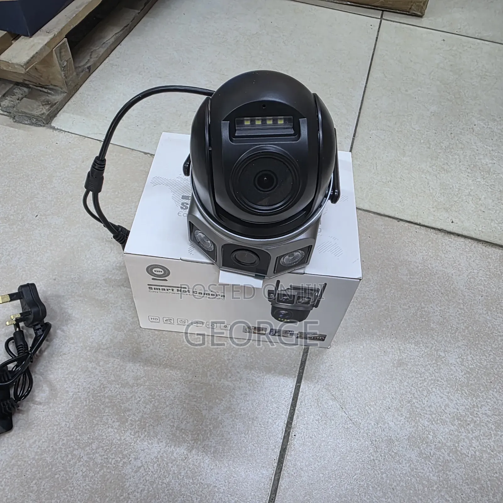 V380 Outdoor Dual Lens Wireless Wifi Security Camera 355° PTZ