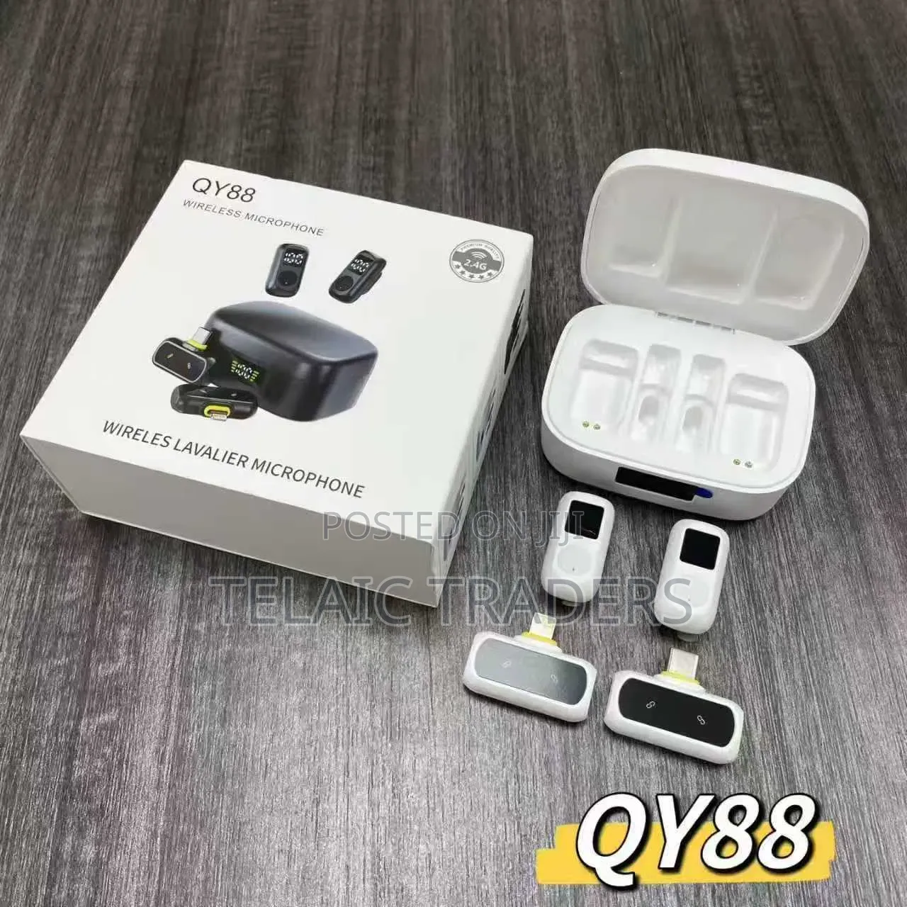 Qy88 Wireless Microphone With Noise Cancellation