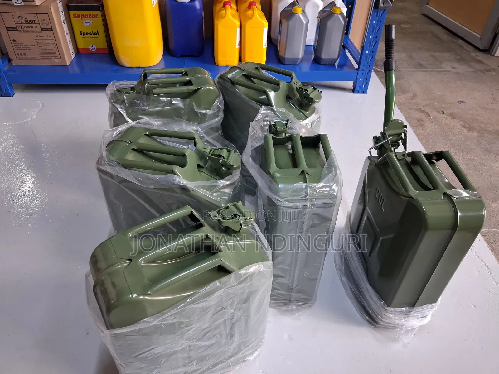 Fuel Jerrycans 20l Metallic – Construction Site Fuel Storage Can