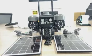 3 Lens 10x Optical Zoom 4g Solar PTZ Camera
