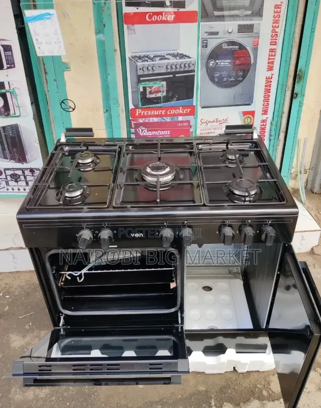 Von 5 Burner 60 by 90 Cooker