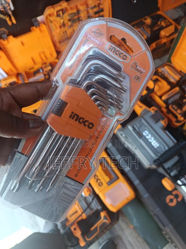 Ingco Hhk11092 Hex Key 9pcs - thumbnail 2