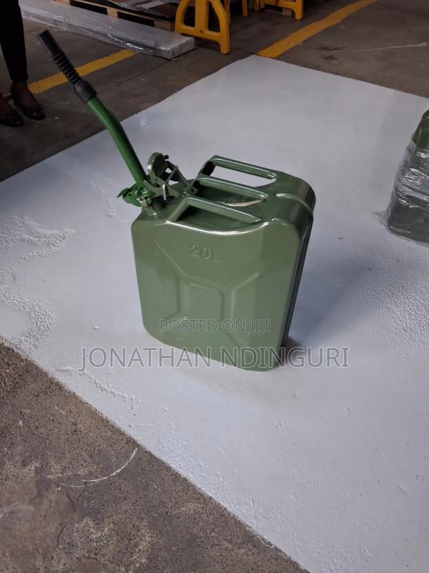 Fuel Jerrycans 20l Metallic – Reinforced Industrial Fuel Container - thumbnail 2