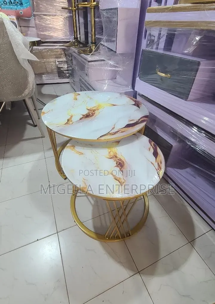 Marble Nesting Coffee Table White