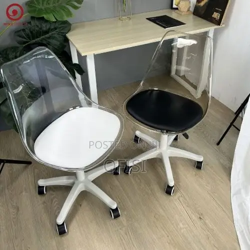 Office Chair; Plastic Swivel Home Office Study Chair