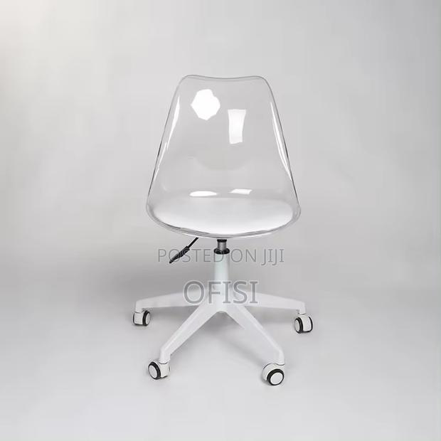 Office Chair; Plastic Swivel Home Office Study Chair - thumbnail 5